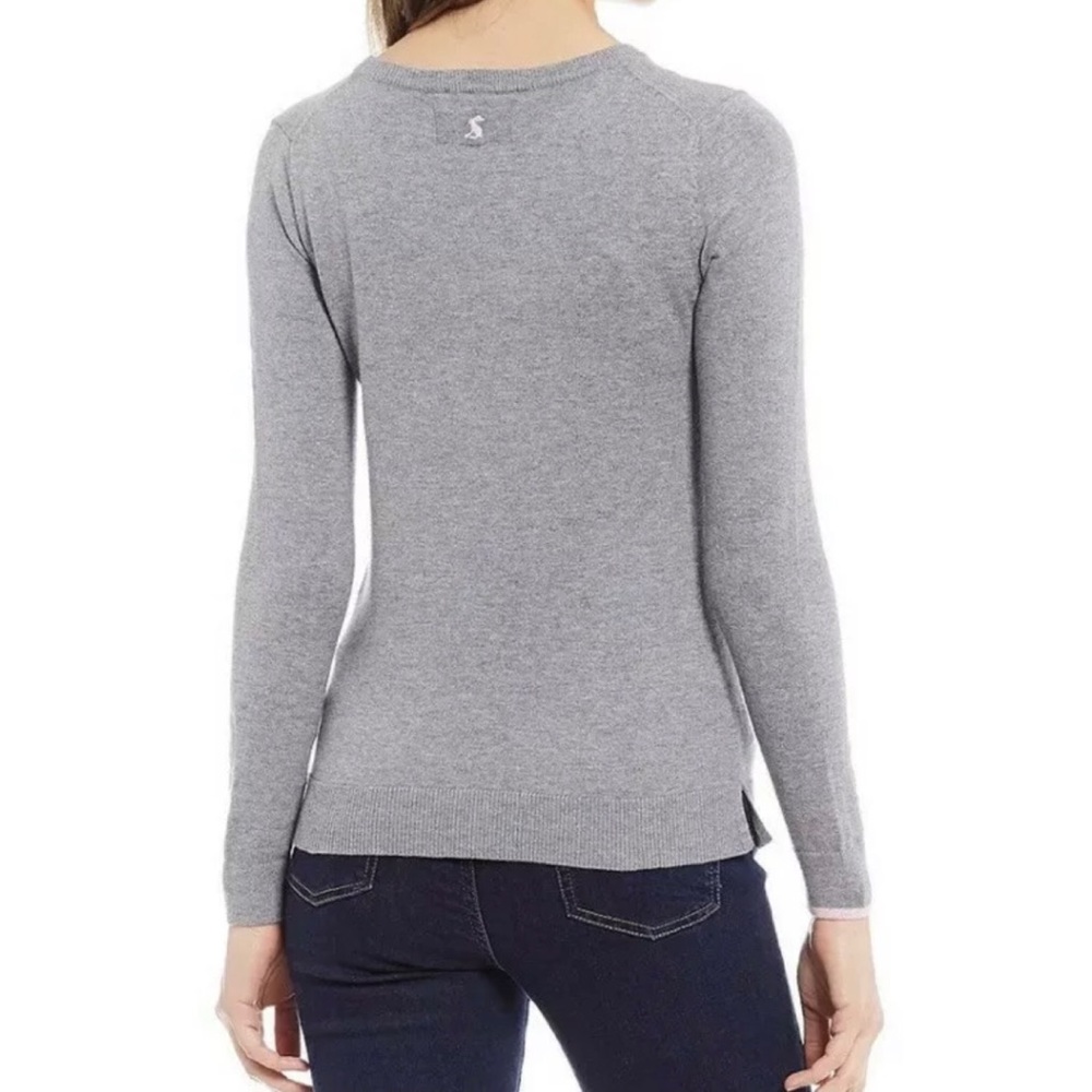 Joules grey festive llama sweater NWTS 10 🦙 - Picture 4 of 8